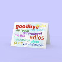 Goodbye cards