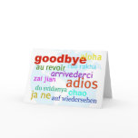 Goodbye Greeting Card
