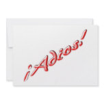Goodbye card personalized invitation
