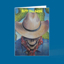 Goodbye Cowboy Halloween Card