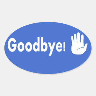 Good Bye Stickers | Zazzle