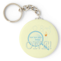 Goodbye Zero Hello One Birthday Keychain