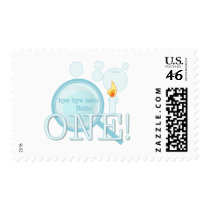 Goodbye Zero Hello One Birthday Postage Stamps