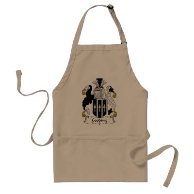 Gooding Family Crest Apron by coatsofarms