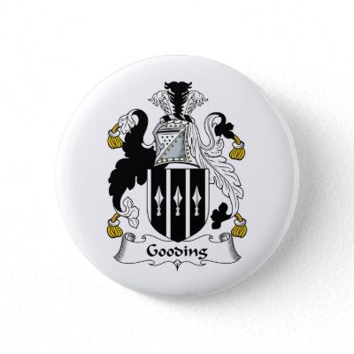 Gooding Family Crest Pin by coatsofarms