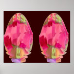 GoodLuck Crystal : RedRose PinkRose Petal Based posters