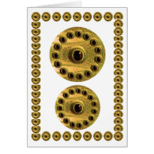 Goodluck Dragon Eye - BLANK add your text script Greeting Cards