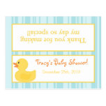Goody Bag Topper Rubber Ducky Bubbles Post Card