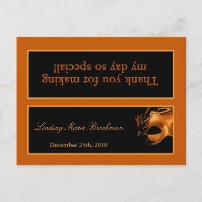 Goodies   Birthday Party on Goody Bag Topper Sweet 16 Orange Black Party Postcard From Zazzle Com