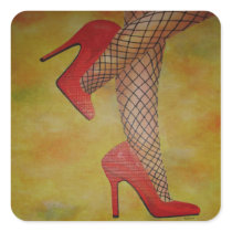 Goody Two Shoes Square Sticker