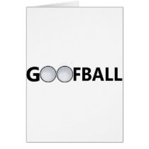 Goofball Golfball Greeting Card