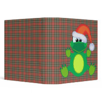 goofkins santa xmas frog 3 ring binder