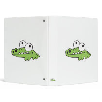 goofy baby alligator vinyl binders