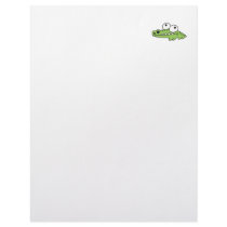 goofy baby alligator letterhead design