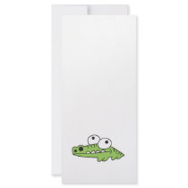 goofy baby alligator full color rack card