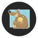 goofy bear eating honey stickers by doonidesignsanimals goofy bear eating honey stickers