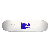 Goofy Blue Dragon Custom Skate Board