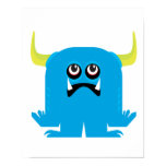 goofy blue monster poster