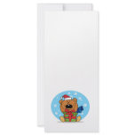 goofy christmas present santa bear customized rack card