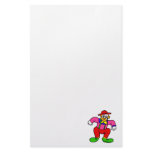 Goofy Clown in Suspenders Custom Stationery