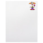 Goofy Clown with Lillipop Letterhead Design
