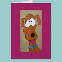 goofy dog card cards