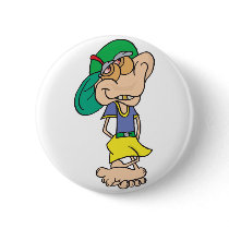 goofy geek troll pin