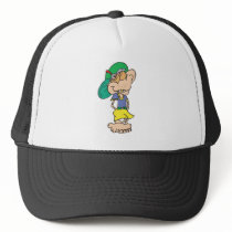 goofy geek troll mesh hat