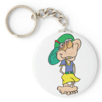 goofy geek troll key chain