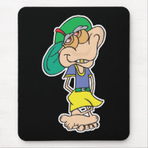 goofy geek troll mouse mat