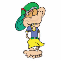 goofy geek troll photo cutout