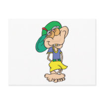 goofy geek troll post cards