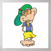 goofy geek troll poster