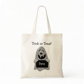 Goofy Ghost Custom Halloween Trick or Treat Bag