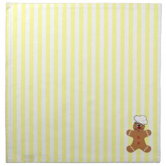 Goofy Gingerbread Man Cookie Napkin