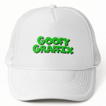 Goofy Graffix - Green Letter hat by goofygraffix Goofy Graffix - Green Letter hat