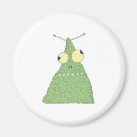 goofy green blob monster fridge magnets