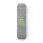 goofy green blob monster skate deck