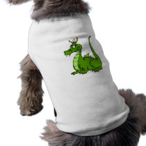 Goofy Green Dragon Dog T Shirt