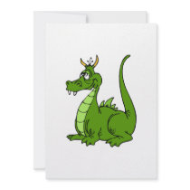 Goofy Green Dragon Invitation