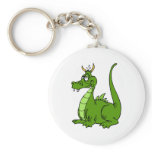 Goofy Green Dragon Keychains
