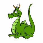 Goofy Green Dragon Cut Out