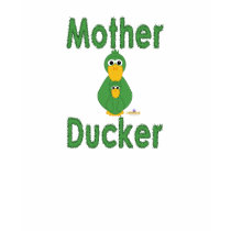 Goofy Green Duck And Baby Mother Ducker t-shirts
