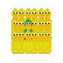 Goofy Green Duck Be Different business cards