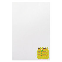 Goofy Green Duck Be Different stationery