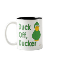 Goofy Green Duck Duck Off, Ducker mugs