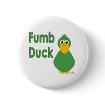 Goofy Green Duck Fumb Duck buttons