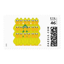 Goofy Green Duck Of The Flock stamps