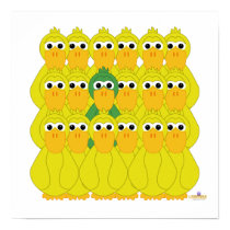 Goofy Green Duck Of The Flock posters