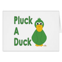 Goofy Green Duck Pluck A Duck cards